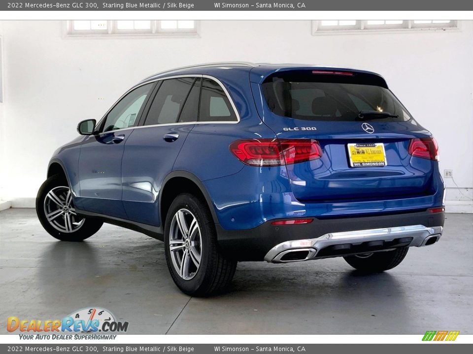 2022 Mercedes-Benz GLC 300 Starling Blue Metallic / Silk Beige Photo #2