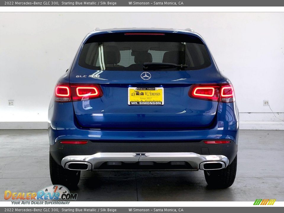 2022 Mercedes-Benz GLC 300 Starling Blue Metallic / Silk Beige Photo #3