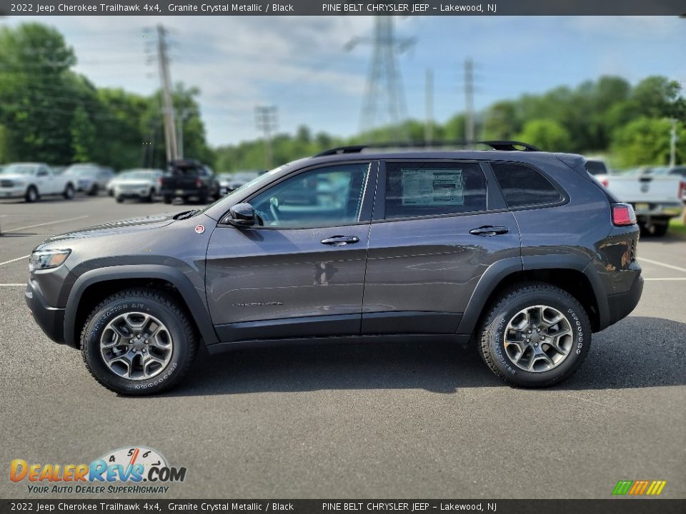 2022 Jeep Cherokee Trailhawk 4x4 Granite Crystal Metallic / Black Photo #3