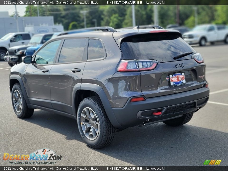 2022 Jeep Cherokee Trailhawk 4x4 Granite Crystal Metallic / Black Photo #4