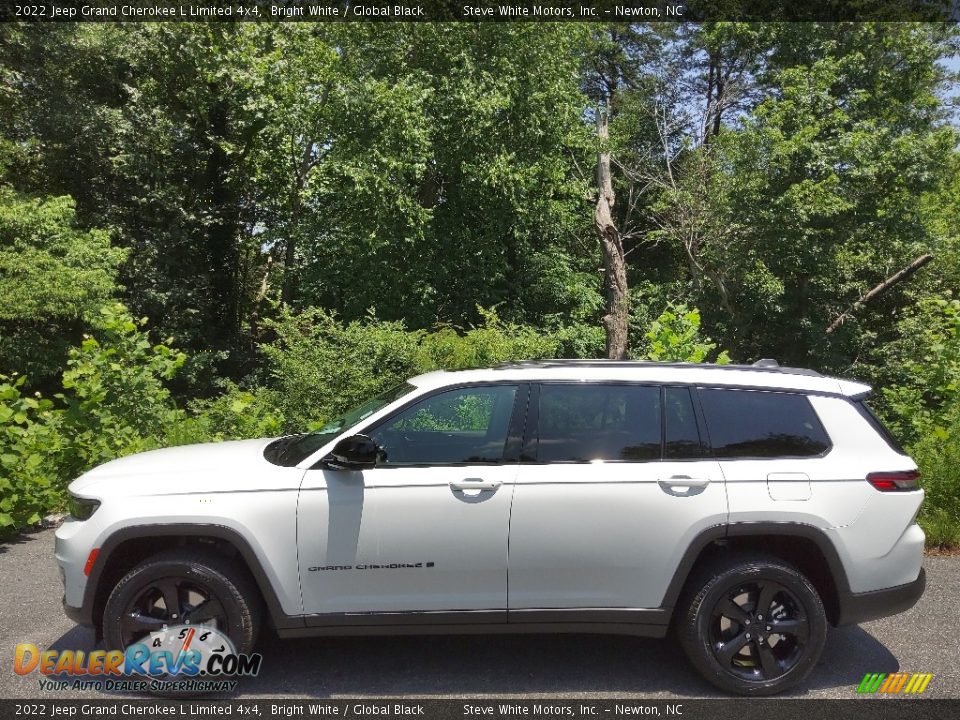 2022 Jeep Grand Cherokee L Limited 4x4 Bright White / Global Black Photo #1