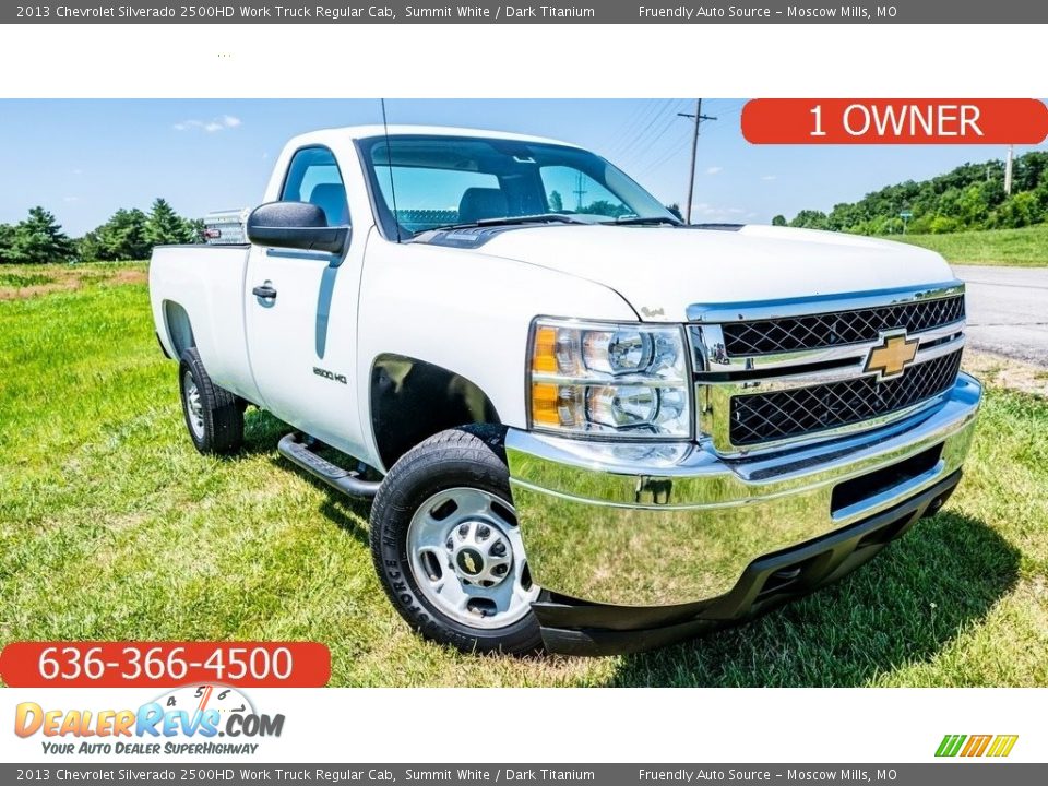 2013 Chevrolet Silverado 2500HD Work Truck Regular Cab Summit White / Dark Titanium Photo #1