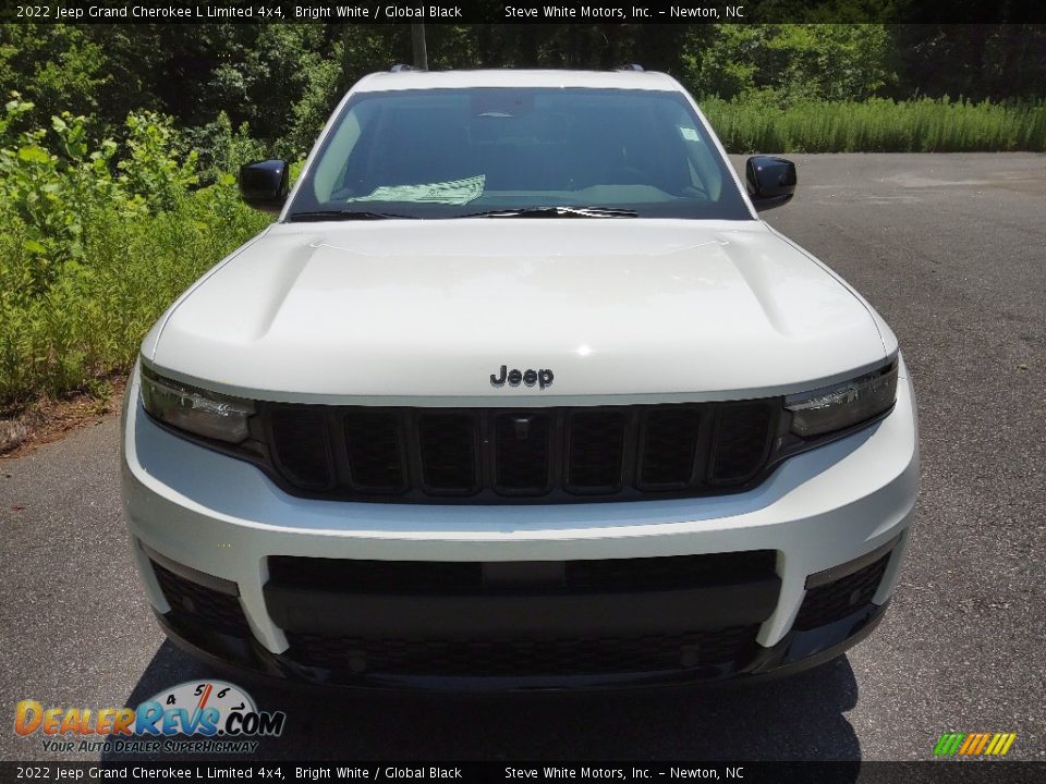 2022 Jeep Grand Cherokee L Limited 4x4 Bright White / Global Black Photo #3
