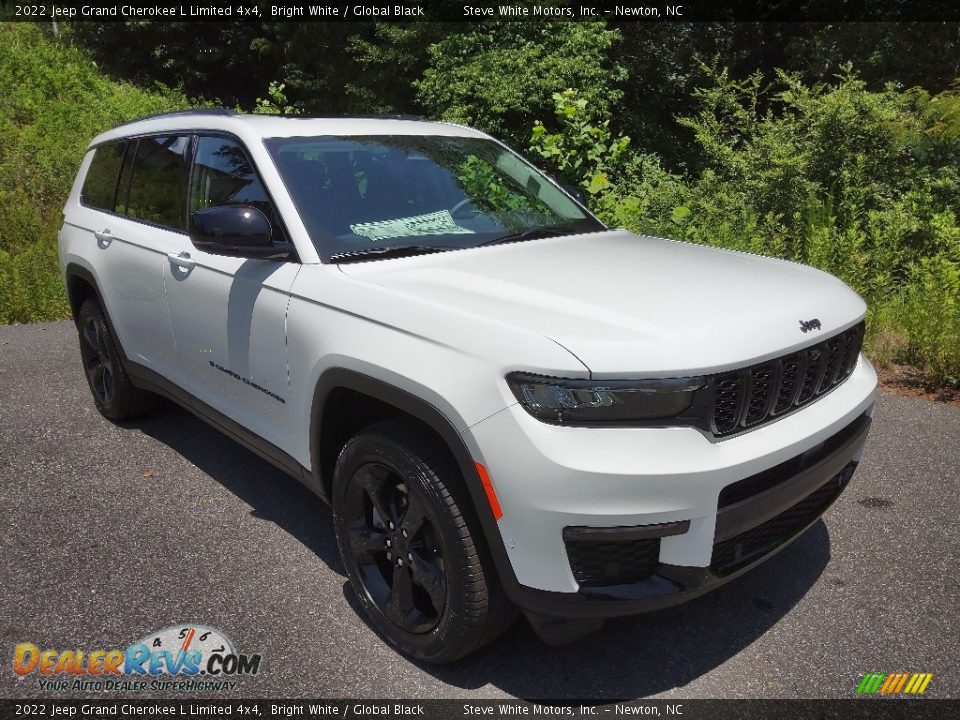 2022 Jeep Grand Cherokee L Limited 4x4 Bright White / Global Black Photo #4