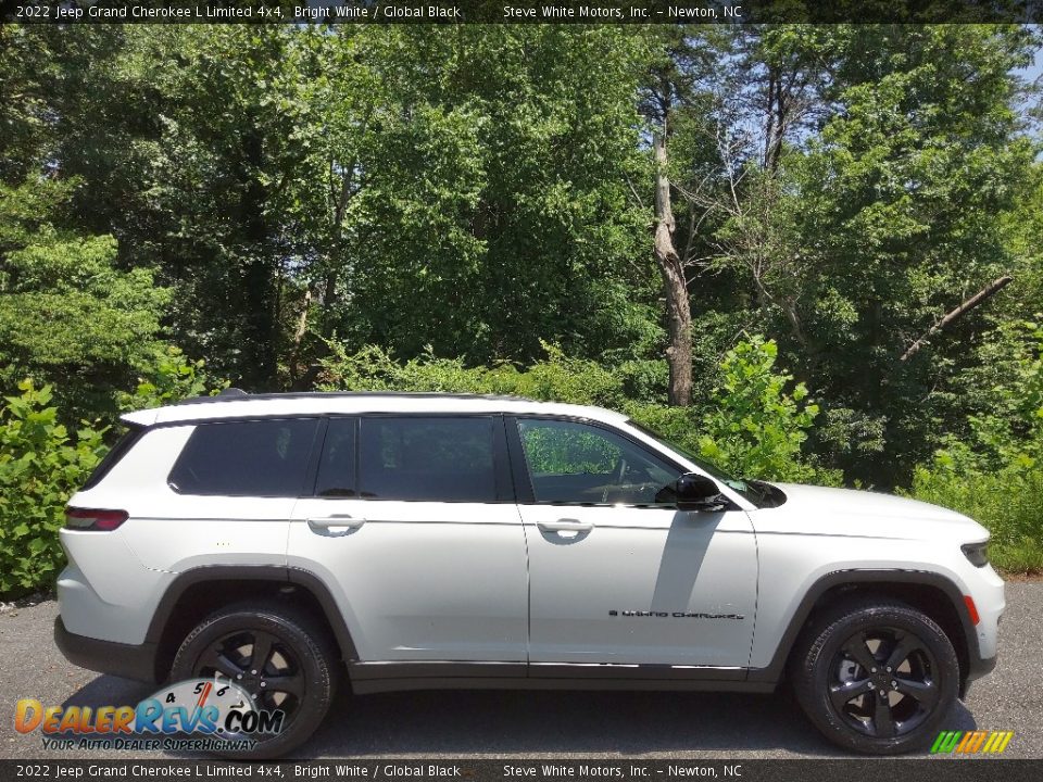 2022 Jeep Grand Cherokee L Limited 4x4 Bright White / Global Black Photo #5