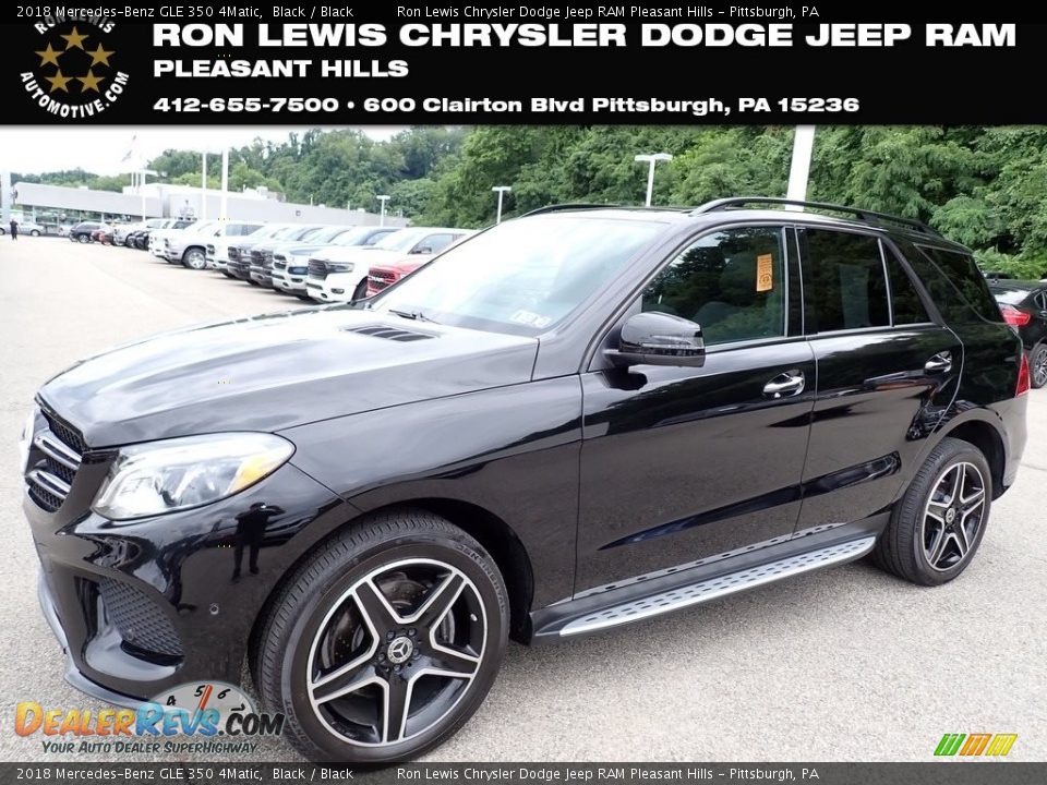 2018 Mercedes-Benz GLE 350 4Matic Black / Black Photo #1