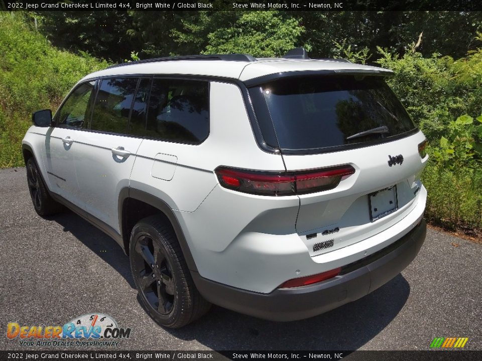 2022 Jeep Grand Cherokee L Limited 4x4 Bright White / Global Black Photo #8