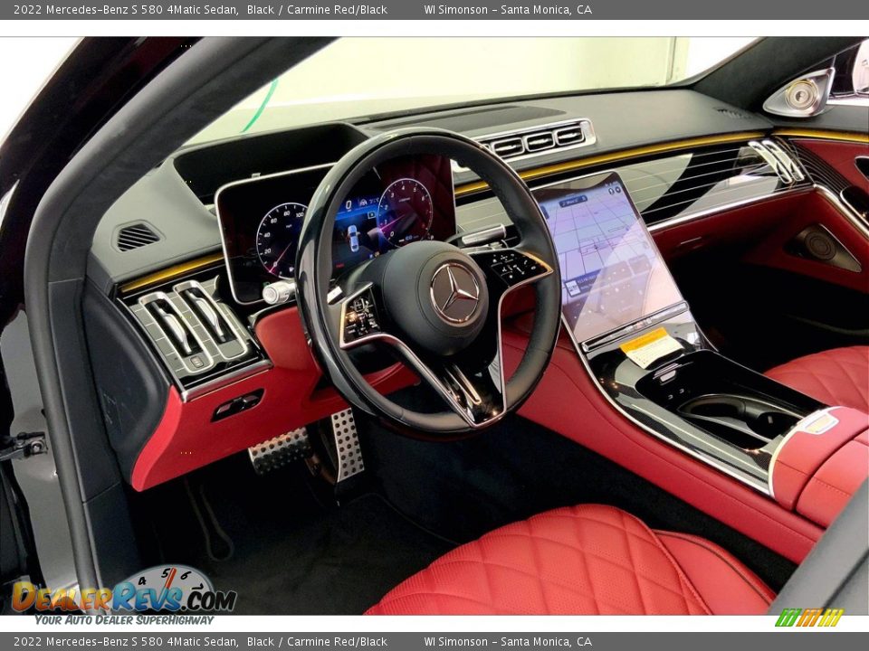 Carmine Red/Black Interior - 2022 Mercedes-Benz S 580 4Matic Sedan Photo #4