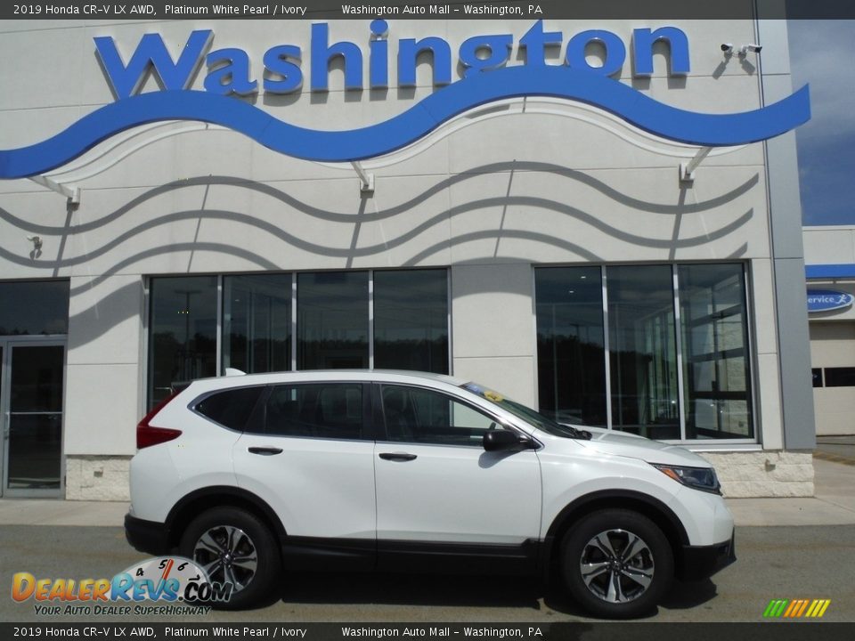 2019 Honda CR-V LX AWD Platinum White Pearl / Ivory Photo #2