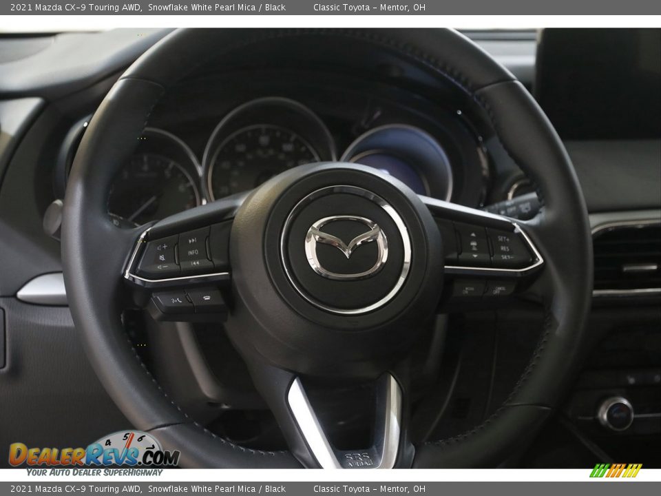 2021 Mazda CX-9 Touring AWD Snowflake White Pearl Mica / Black Photo #7
