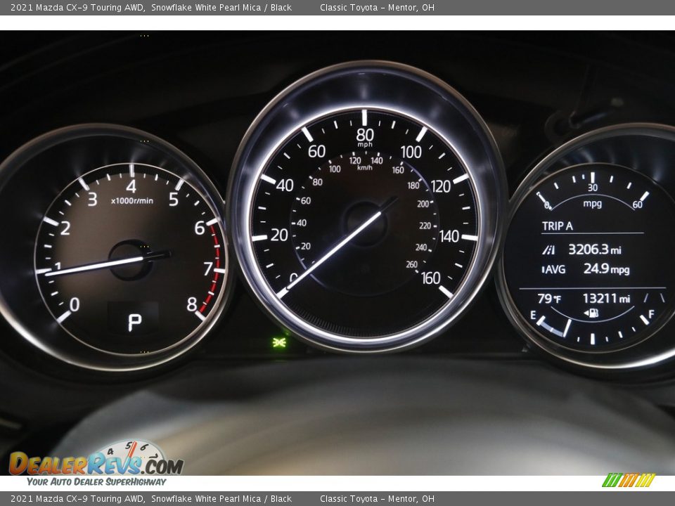 2021 Mazda CX-9 Touring AWD Snowflake White Pearl Mica / Black Photo #8