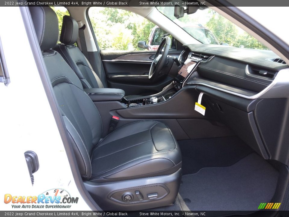 2022 Jeep Grand Cherokee L Limited 4x4 Bright White / Global Black Photo #19