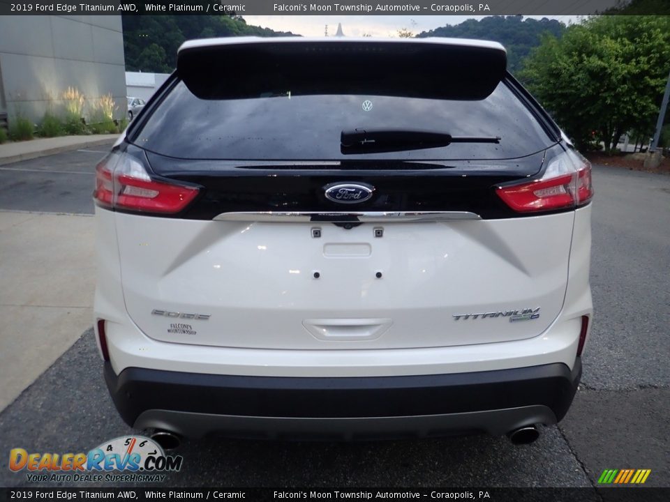 2019 Ford Edge Titanium AWD White Platinum / Ceramic Photo #3