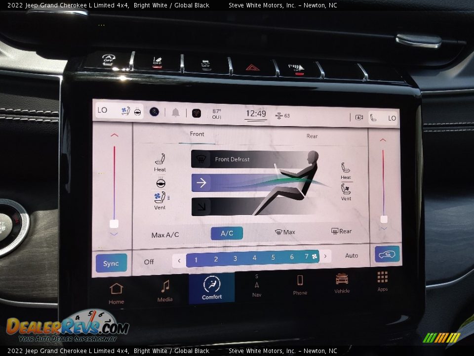2022 Jeep Grand Cherokee L Limited 4x4 Bright White / Global Black Photo #26