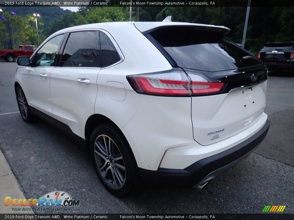 2019 Ford Edge Titanium AWD White Platinum / Ceramic Photo #5