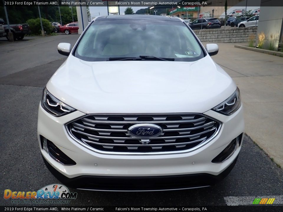 2019 Ford Edge Titanium AWD White Platinum / Ceramic Photo #8