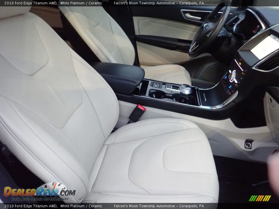 2019 Ford Edge Titanium AWD White Platinum / Ceramic Photo #11