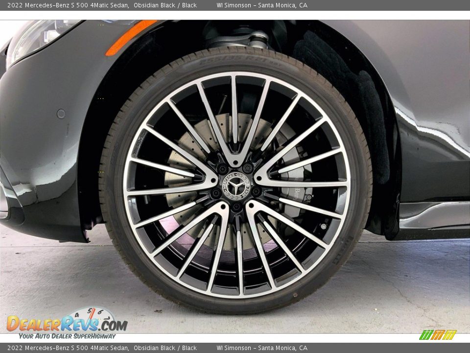 2022 Mercedes-Benz S 500 4Matic Sedan Obsidian Black / Black Photo #10