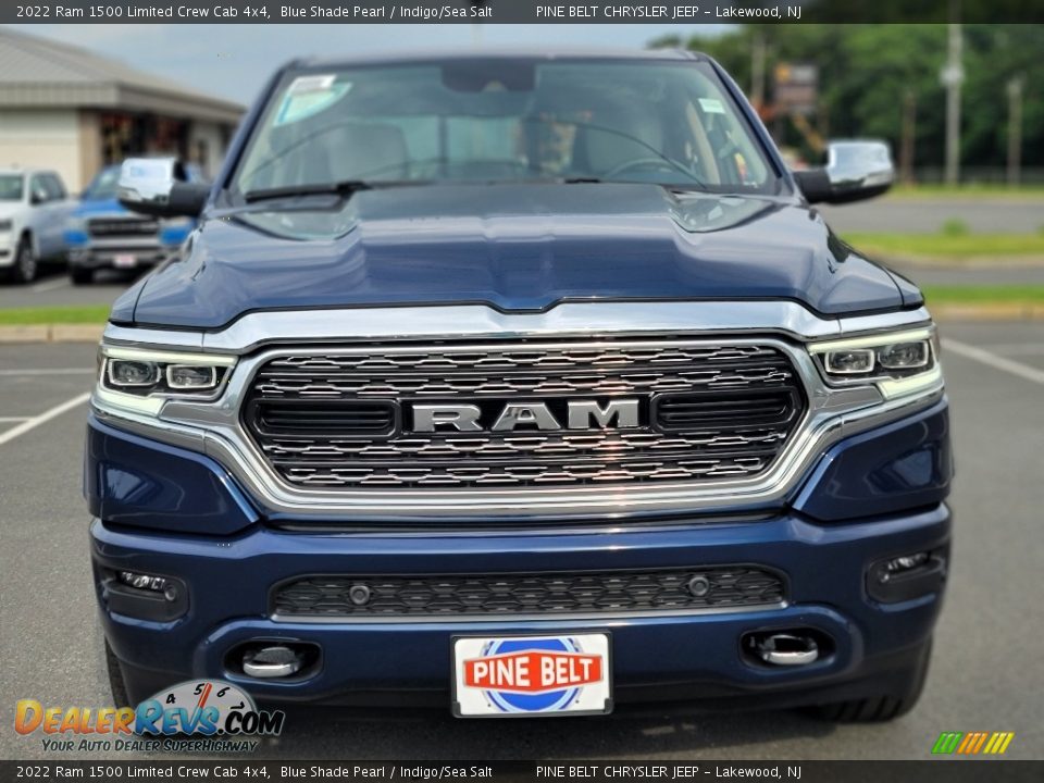 2022 Ram 1500 Limited Crew Cab 4x4 Blue Shade Pearl / Indigo/Sea Salt Photo #2