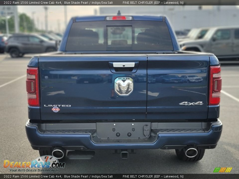 2022 Ram 1500 Limited Crew Cab 4x4 Blue Shade Pearl / Indigo/Sea Salt Photo #5