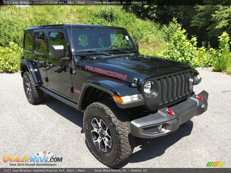 2022 Jeep Wrangler Unlimited Rubicon 4x4 Black / Black Photo #4