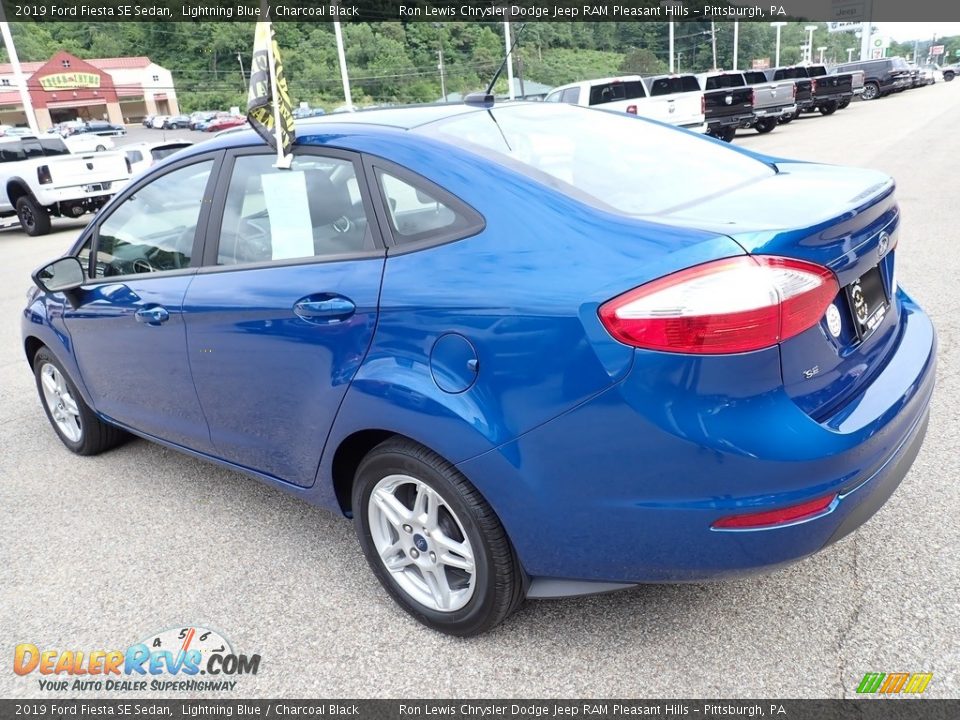 2019 Ford Fiesta SE Sedan Lightning Blue / Charcoal Black Photo #3