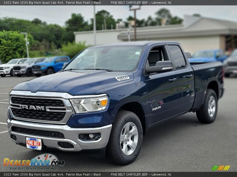 2022 Ram 1500 Big Horn Quad Cab 4x4 Patriot Blue Pearl / Black Photo #1