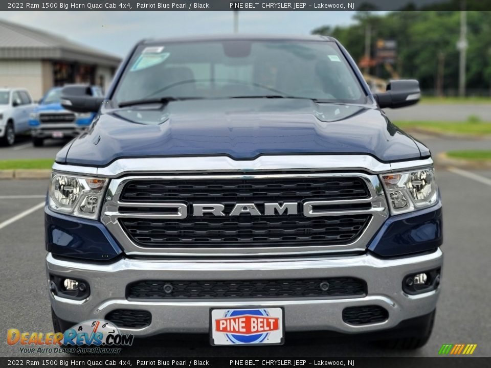 2022 Ram 1500 Big Horn Quad Cab 4x4 Patriot Blue Pearl / Black Photo #2