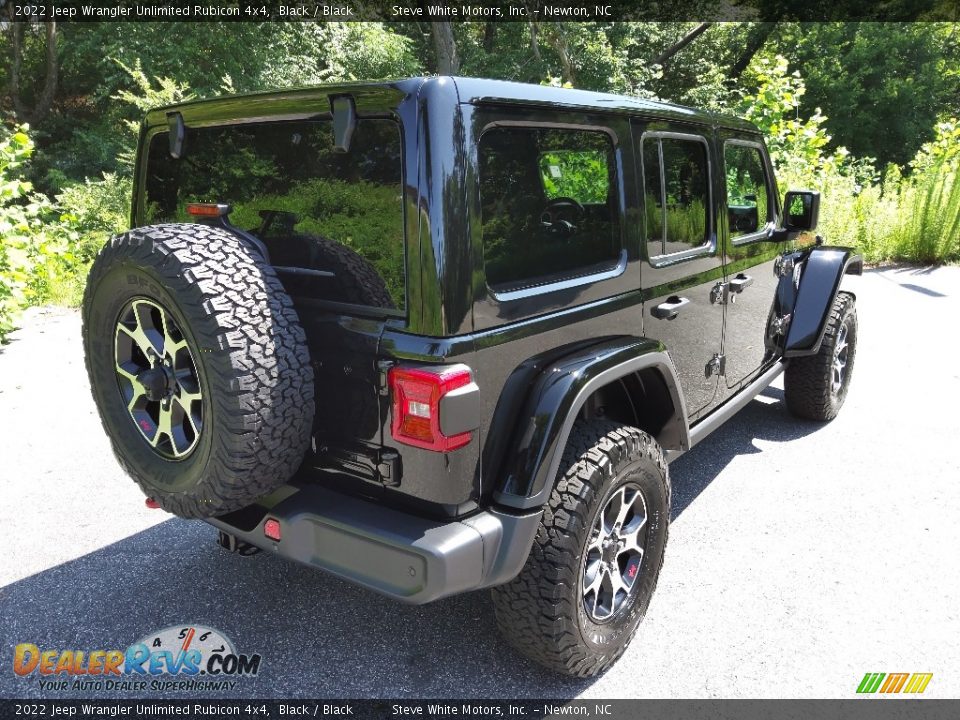 2022 Jeep Wrangler Unlimited Rubicon 4x4 Black / Black Photo #6
