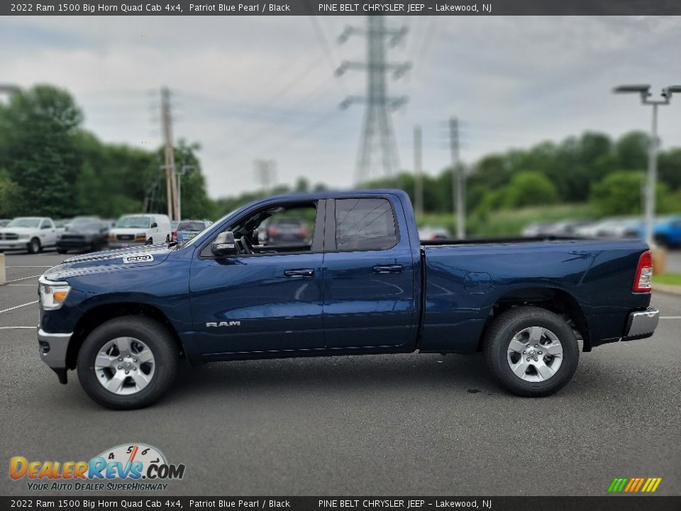 2022 Ram 1500 Big Horn Quad Cab 4x4 Patriot Blue Pearl / Black Photo #3