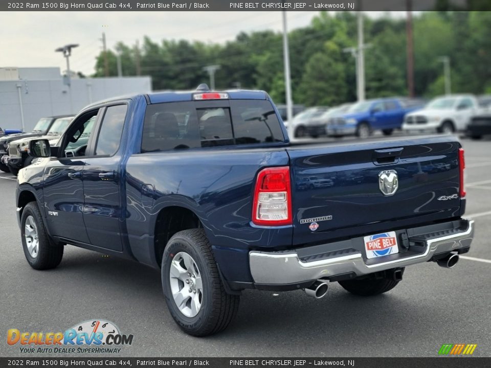 2022 Ram 1500 Big Horn Quad Cab 4x4 Patriot Blue Pearl / Black Photo #4