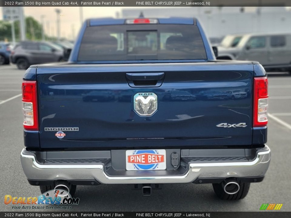 2022 Ram 1500 Big Horn Quad Cab 4x4 Patriot Blue Pearl / Black Photo #5