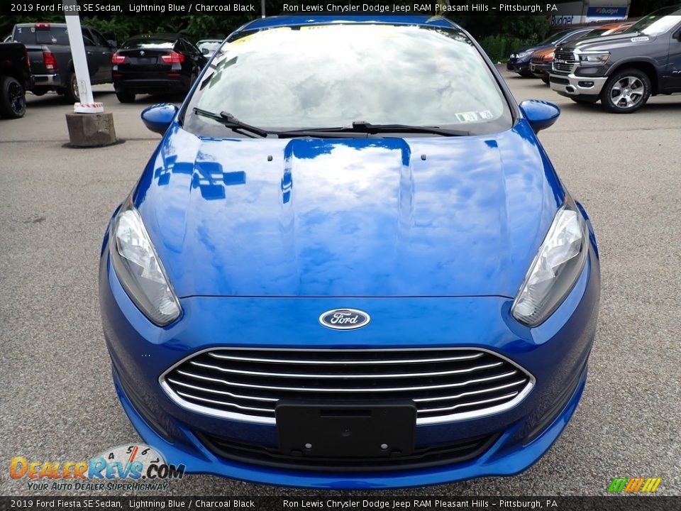 2019 Ford Fiesta SE Sedan Lightning Blue / Charcoal Black Photo #9