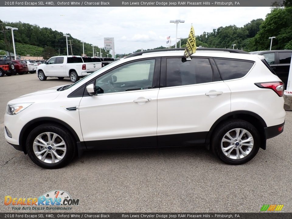 2018 Ford Escape SEL 4WD Oxford White / Charcoal Black Photo #2