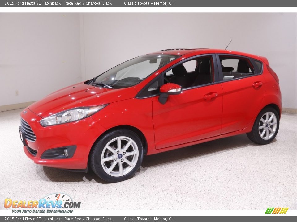 2015 Ford Fiesta SE Hatchback Race Red / Charcoal Black Photo #3