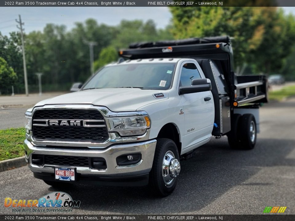 2022 Ram 3500 Tradesman Crew Cab 4x4 Chassis Bright White / Black Photo #1