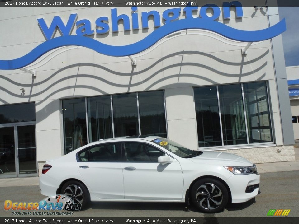 2017 Honda Accord EX-L Sedan White Orchid Pearl / Ivory Photo #2