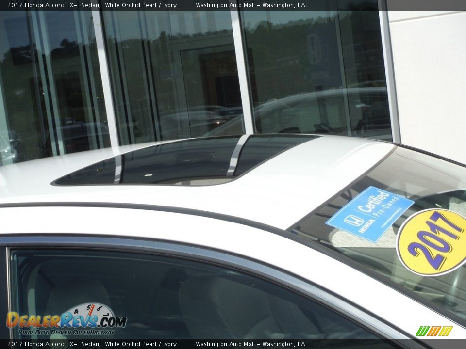 2017 Honda Accord EX-L Sedan White Orchid Pearl / Ivory Photo #3