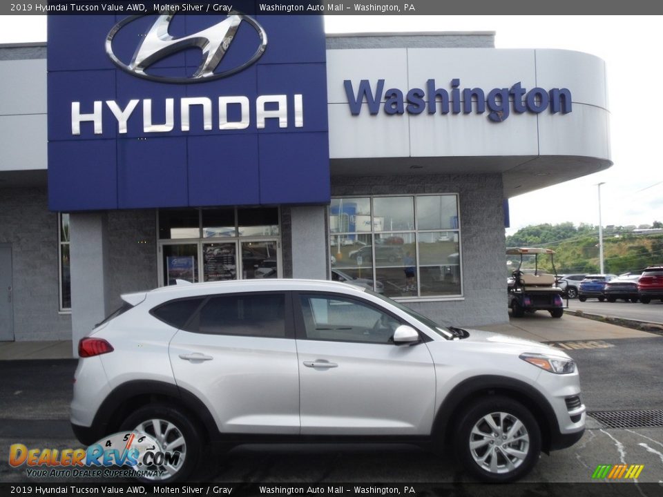 2019 Hyundai Tucson Value AWD Molten Silver / Gray Photo #2