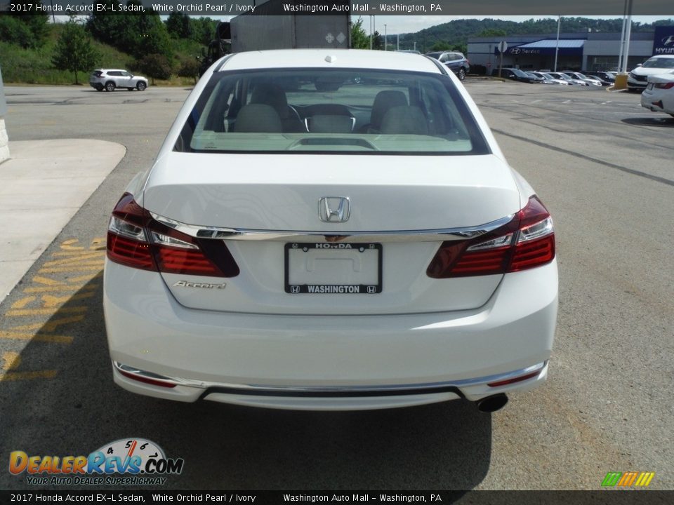 2017 Honda Accord EX-L Sedan White Orchid Pearl / Ivory Photo #8