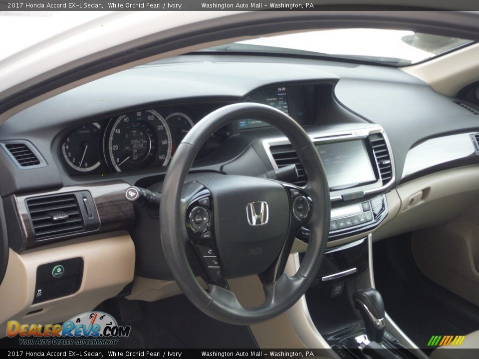 2017 Honda Accord EX-L Sedan White Orchid Pearl / Ivory Photo #11