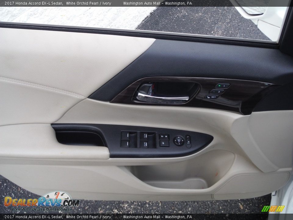 2017 Honda Accord EX-L Sedan White Orchid Pearl / Ivory Photo #12