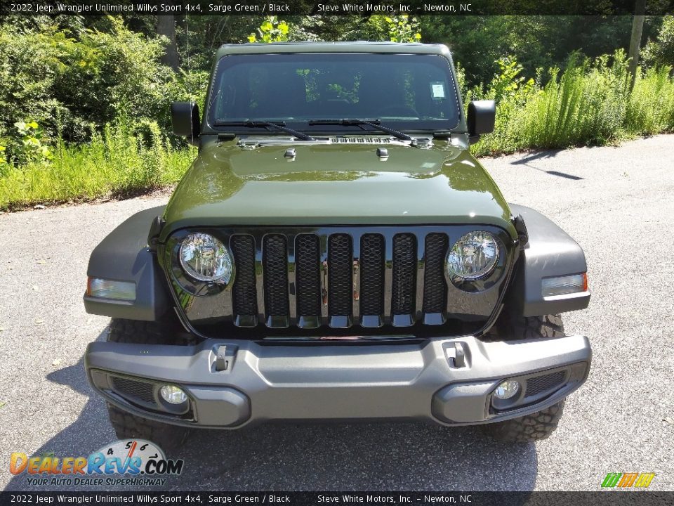 2022 Jeep Wrangler Unlimited Willys Sport 4x4 Sarge Green / Black Photo #3