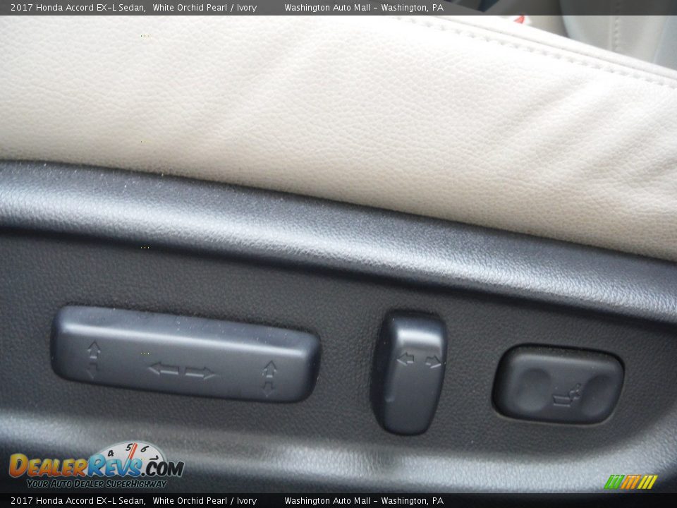 2017 Honda Accord EX-L Sedan White Orchid Pearl / Ivory Photo #13