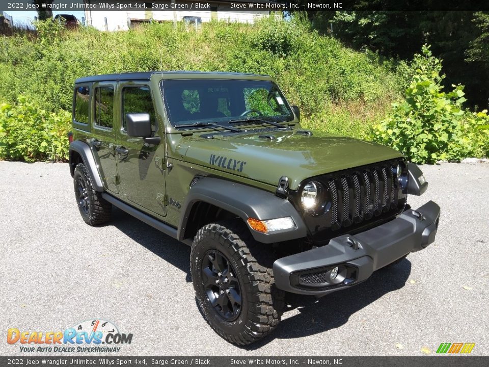 2022 Jeep Wrangler Unlimited Willys Sport 4x4 Sarge Green / Black Photo #4