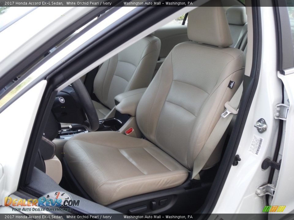 2017 Honda Accord EX-L Sedan White Orchid Pearl / Ivory Photo #14