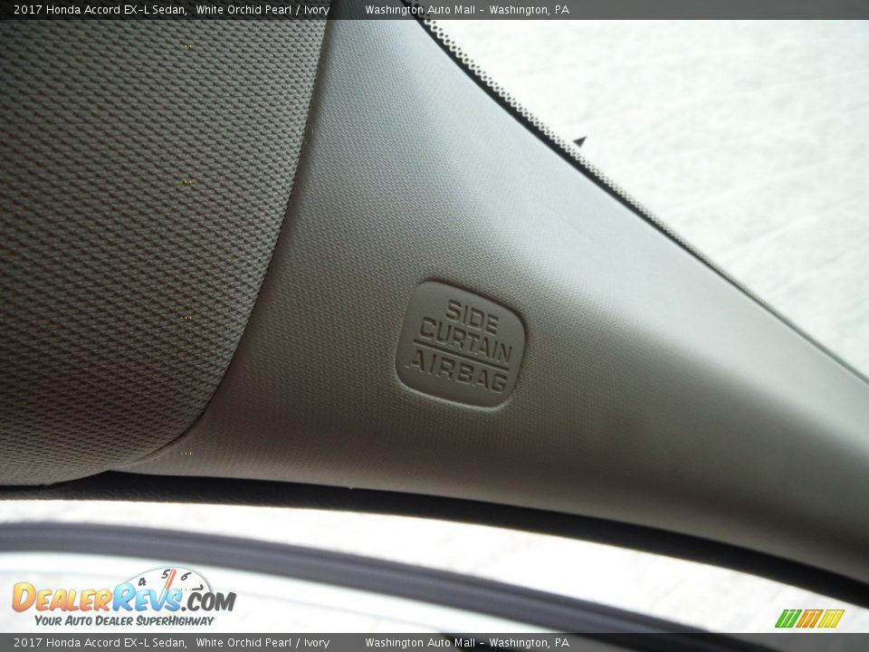 2017 Honda Accord EX-L Sedan White Orchid Pearl / Ivory Photo #18