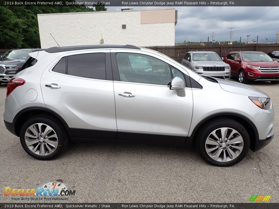 2019 Buick Encore Preferred AWD Quicksilver Metallic / Shale Photo #7