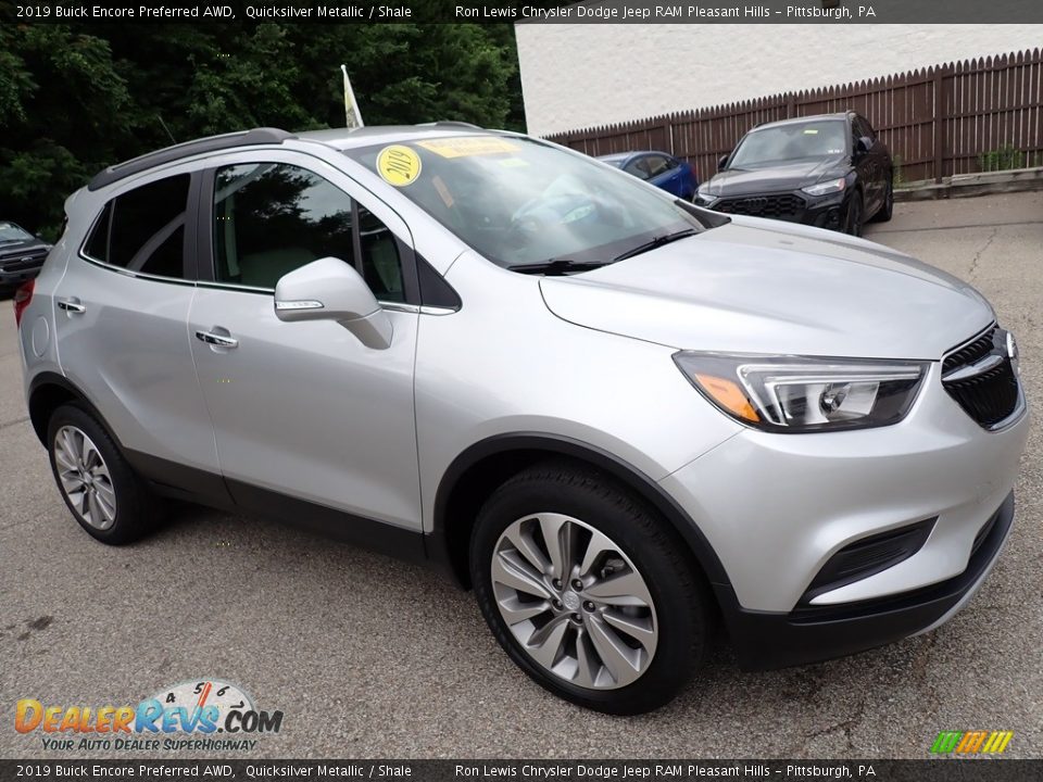 2019 Buick Encore Preferred AWD Quicksilver Metallic / Shale Photo #8