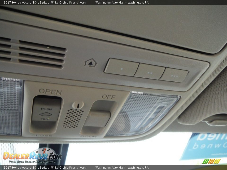 2017 Honda Accord EX-L Sedan White Orchid Pearl / Ivory Photo #23